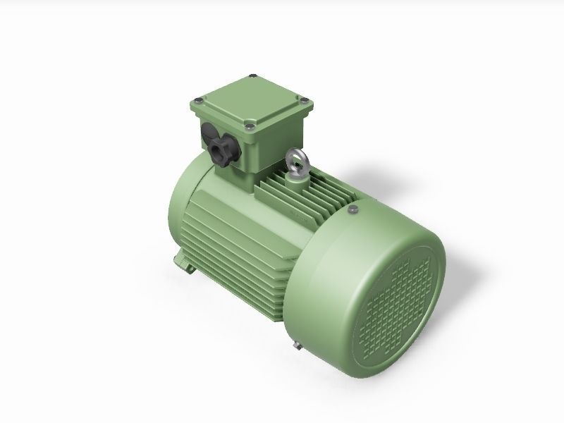 100L B14a IEC electric motor - 3D CAD model 3D model_3