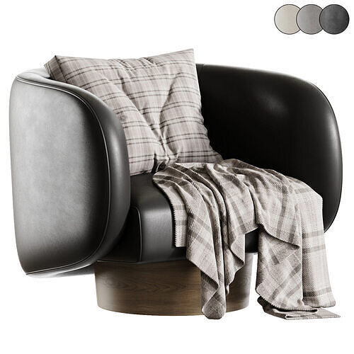 Union Home Rotunda Swivel Chair 3D model