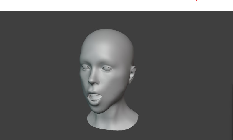 rigged human face 3D model_1