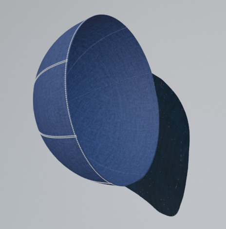 baseball cap 3D model_4