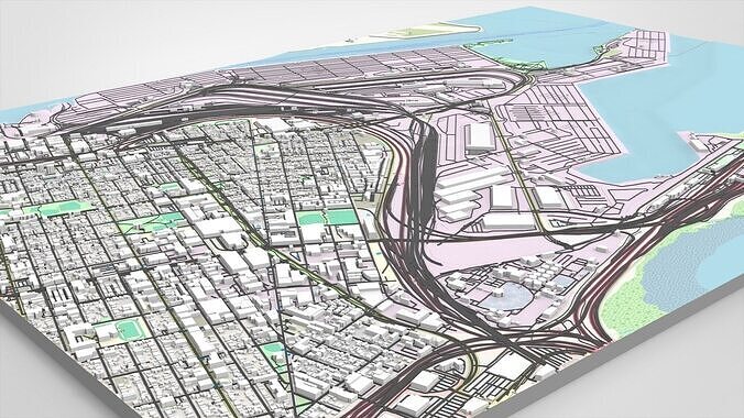 The Port of Oakland California  United States of America 3D model