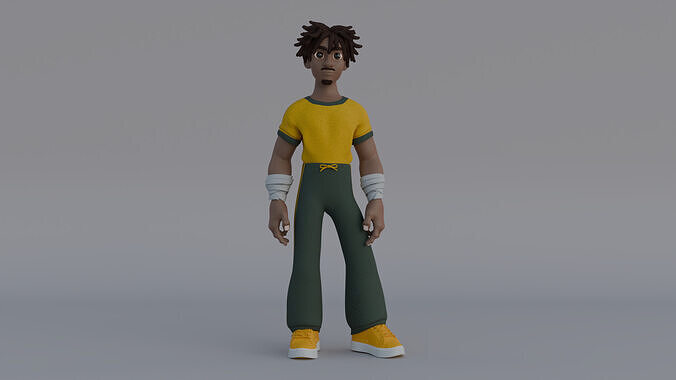 FRANK STYLIZED RIG 3D model