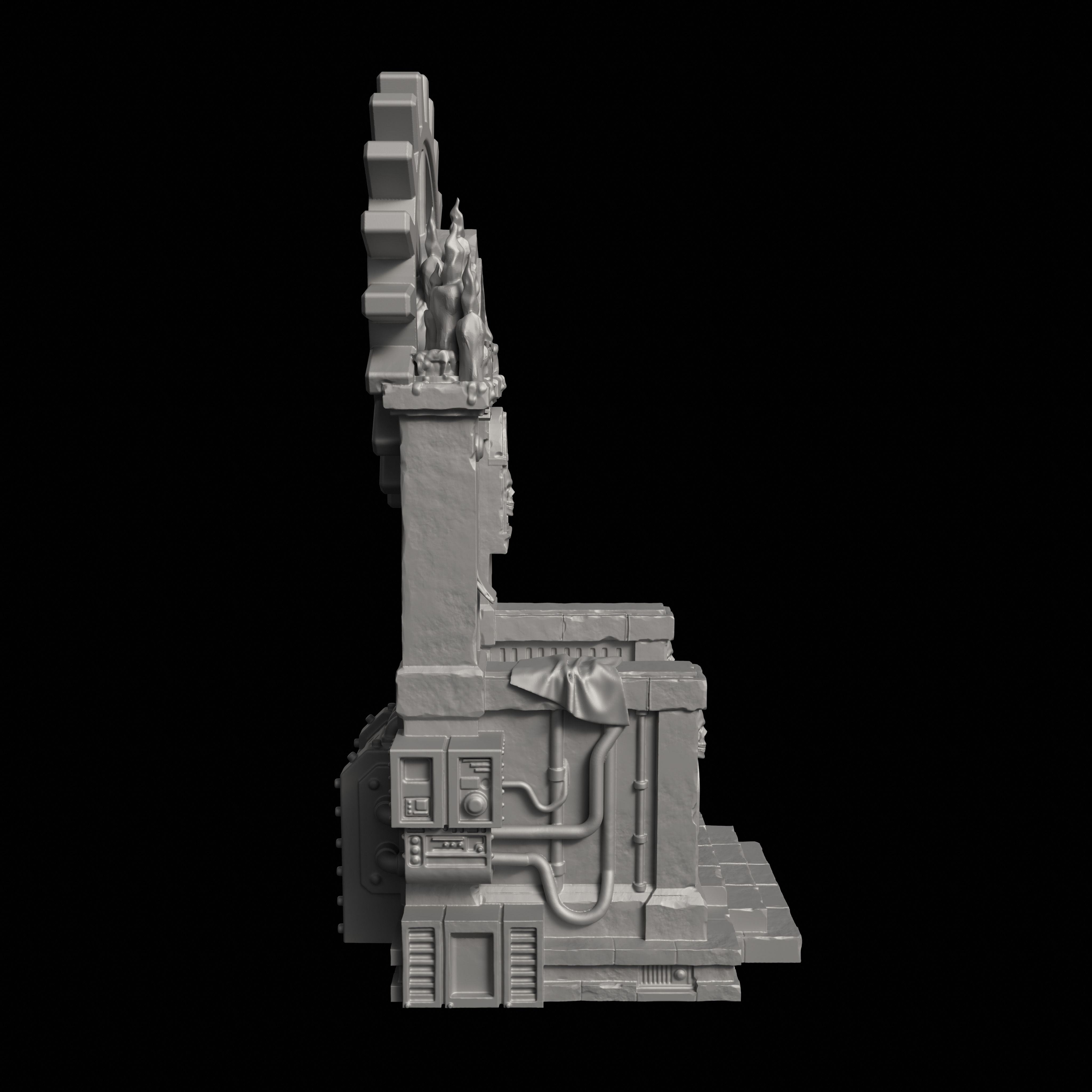 Imperial Throne 3D Printable Miniature 3D print model_6