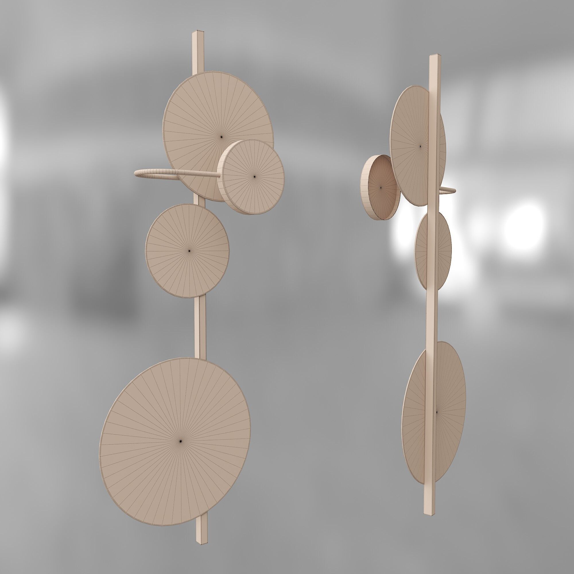 Jrannah Wall Light 3D model_1
