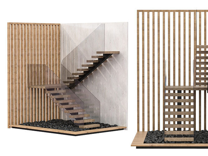 Staircase 04 3D model