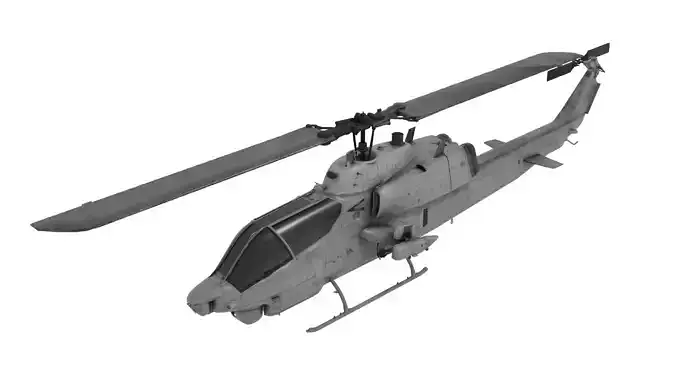 Military Attack Helicopter 3D model