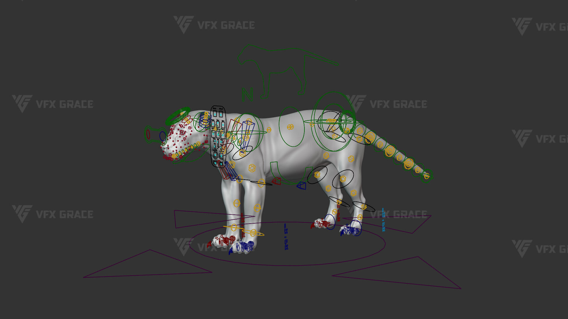 Black Jaguar 3D Blender 3D model_16