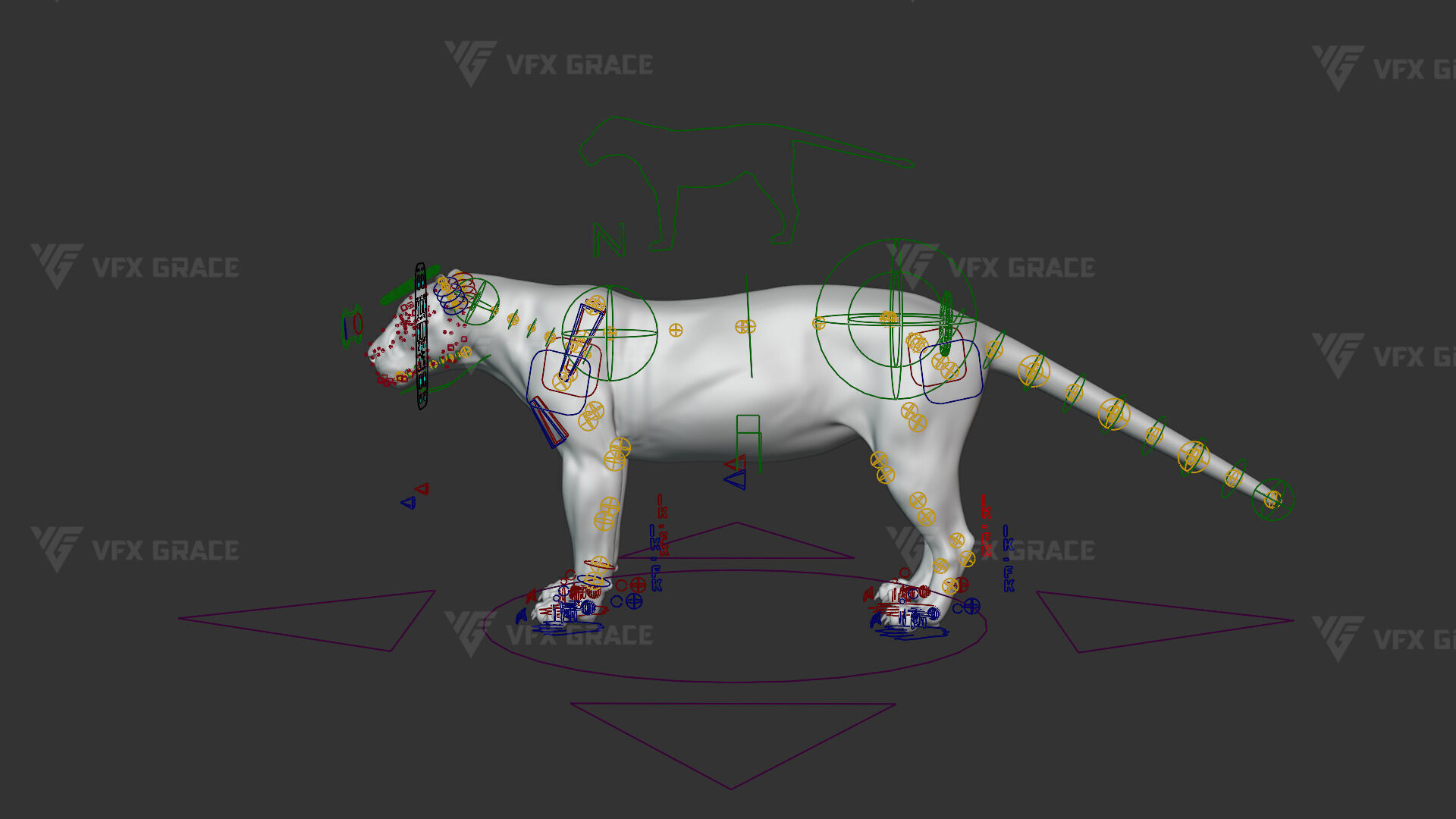 Black Jaguar 3D Blender 3D model_17