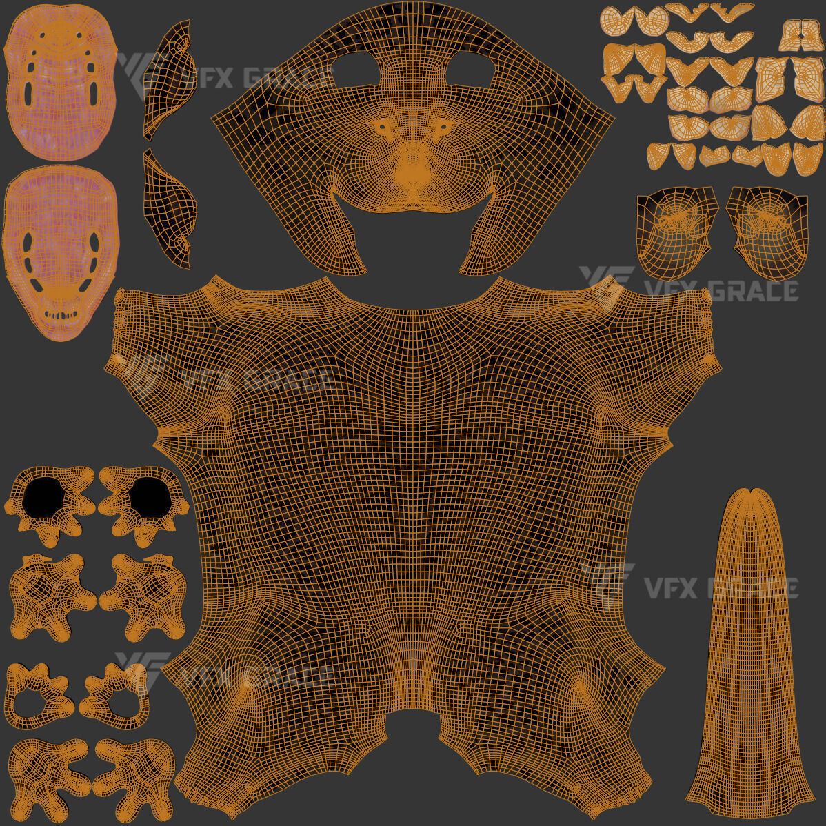 Black Jaguar 3D Blender 3D model_19