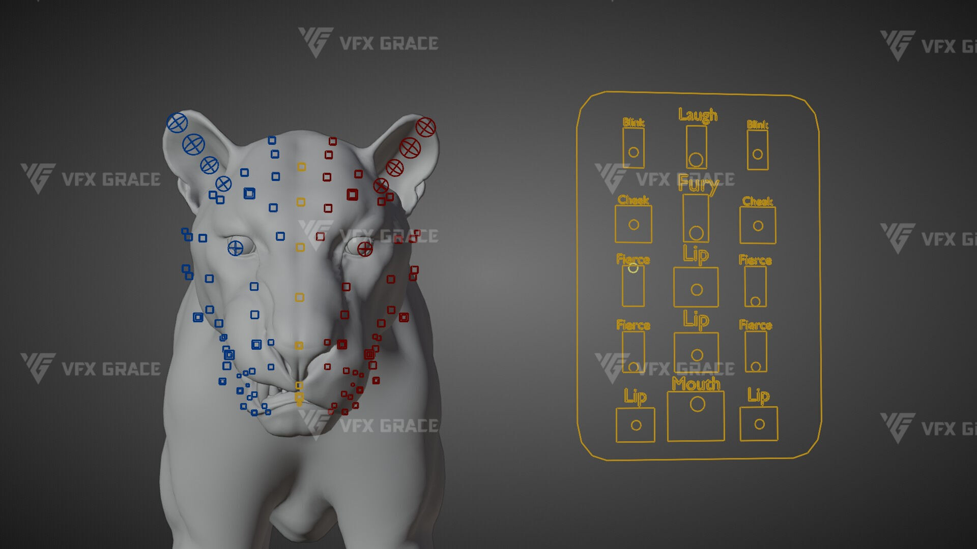 Bengal Tiger Animation - Blender 3D Model 3D model_23