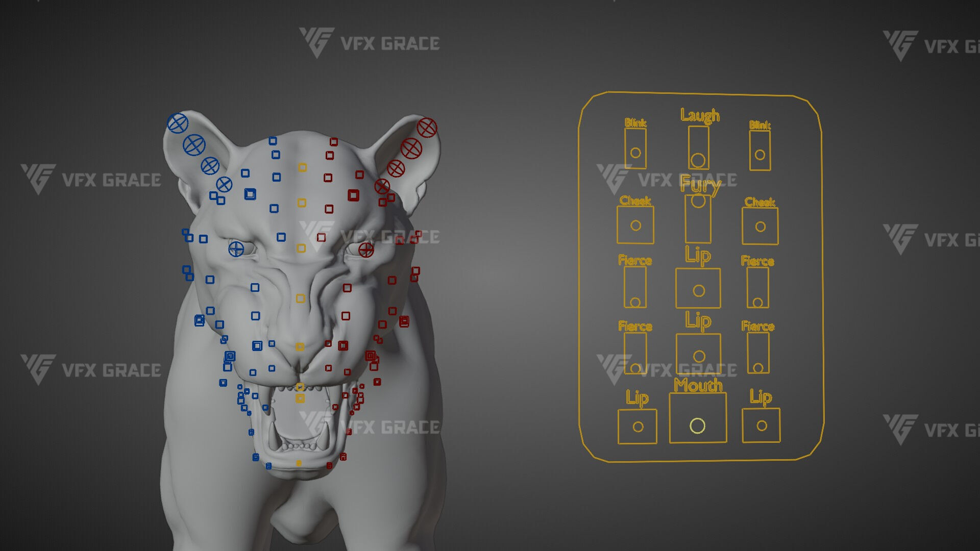 Bengal Tiger Animation - Blender 3D Model 3D model_20