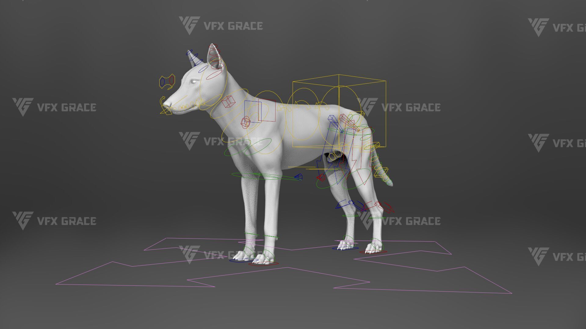 Arctic Wolf Animation - Blender 3D Model 3D model_15