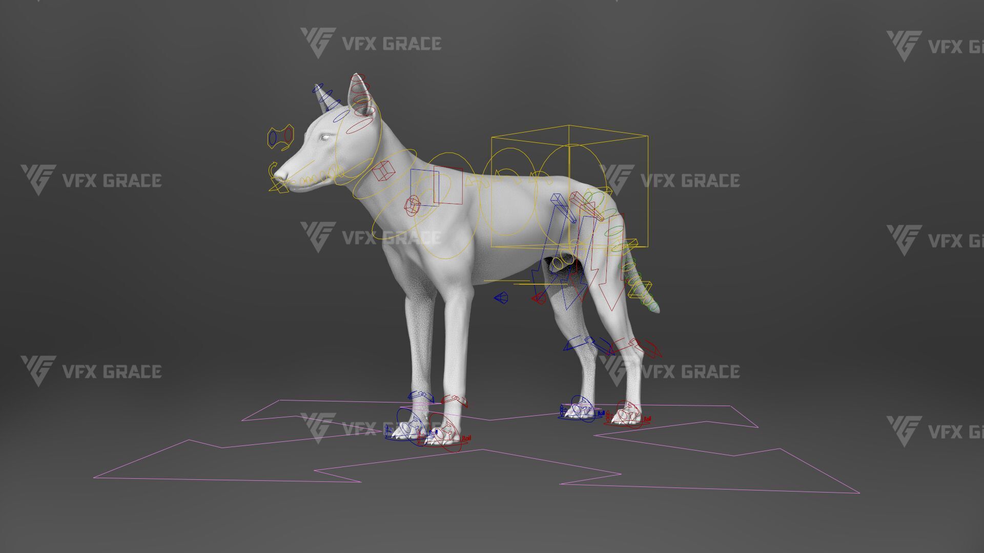 Arctic Wolf Animation - Blender 3D Model 3D model_14