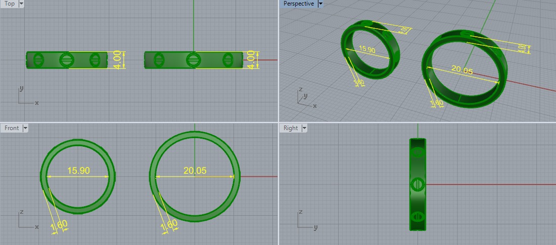 Rings Model 7662 3D print model_5