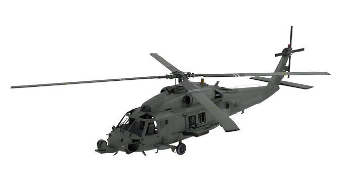 SH-60B Seahawk Helicopter 3D model