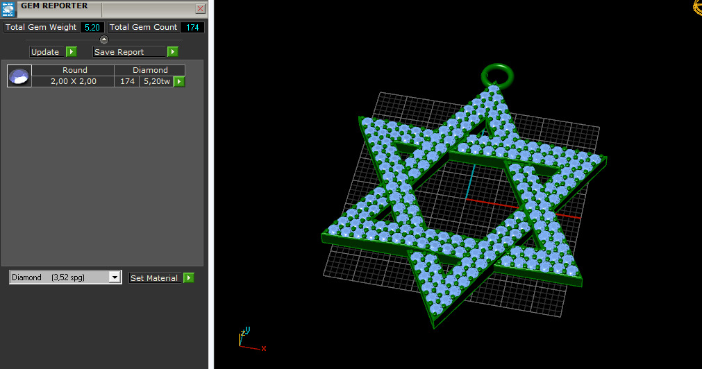 Star of David pendant Model 7658 3D print model_8