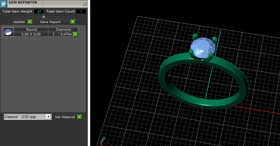 Solitaire ring Model 7653 3D print model_7