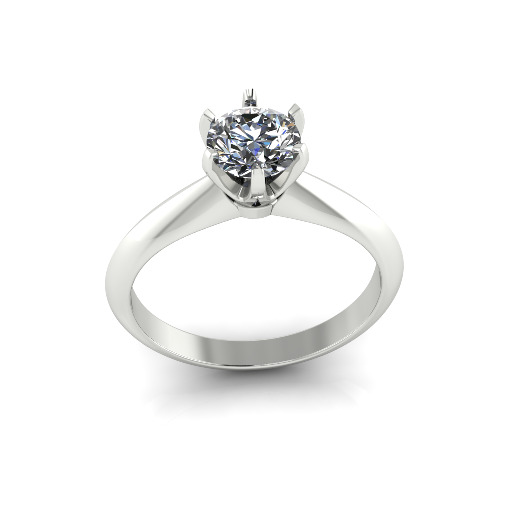 Solitaire ring Model 7651 3D print model_1