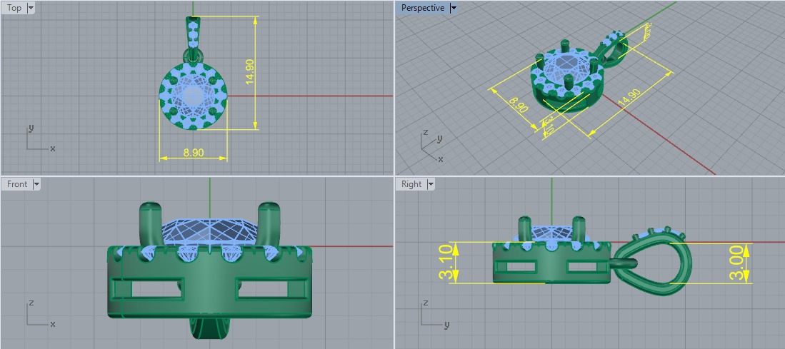 Pendant Model 7648 3D print model_5