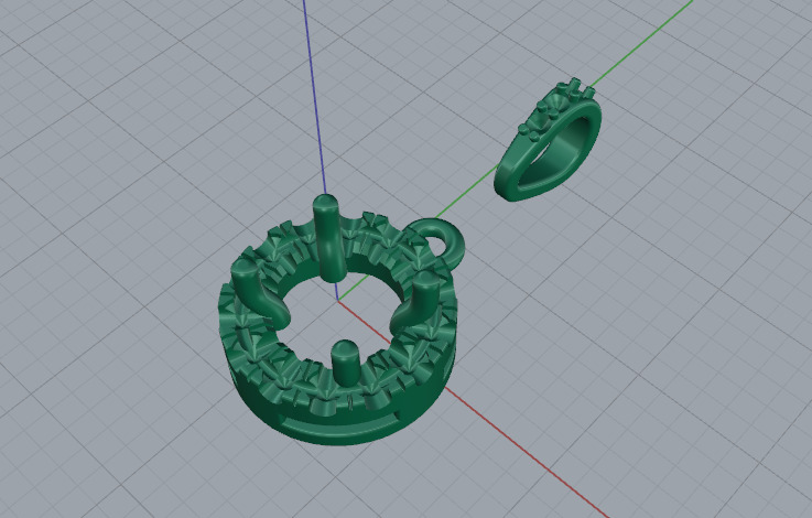 Pendant Model 7648 3D print model_2