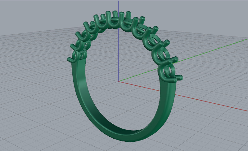 Ring Model 7639 3D print model_3