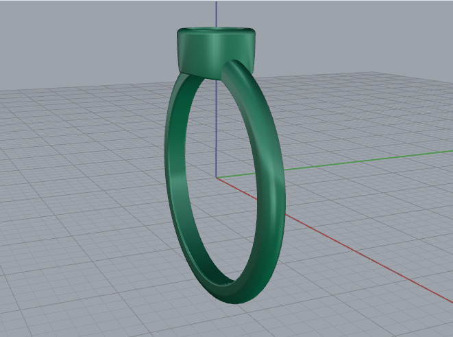 Solitaire ring Model 7637 3D print model_3