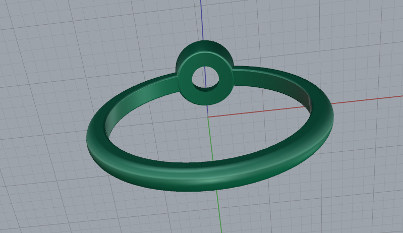 Solitaire ring Model 7637 3D print model_4