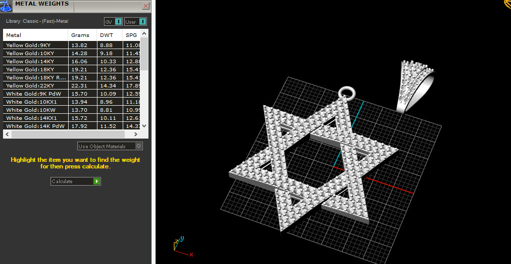 Star of David pendant Model 7635 3D print model_6