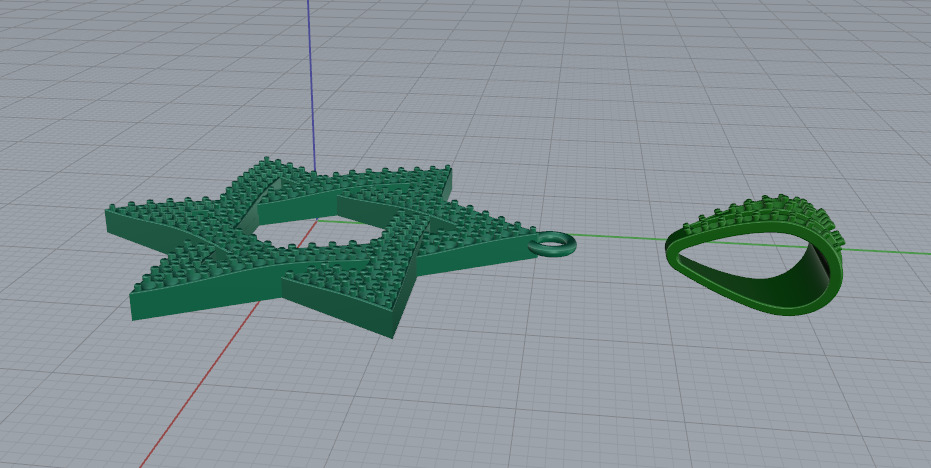 Star of David pendant Model 7635 3D print model_3