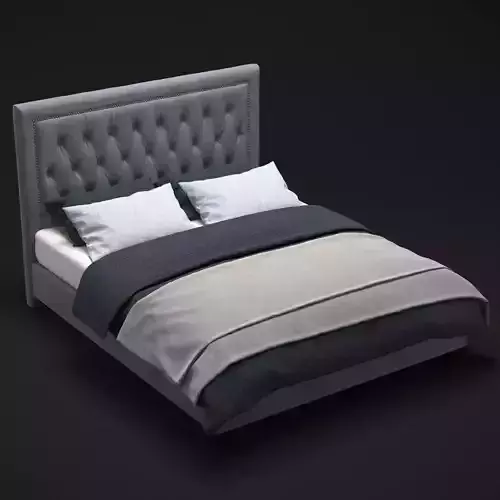 Contemporary Bed 3D model