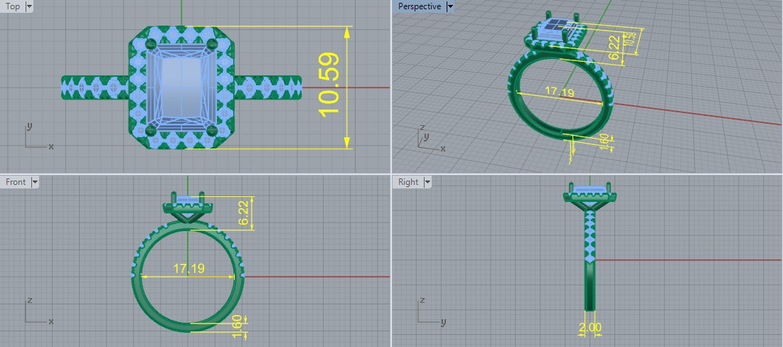 Ring Model 7631 3D print model_5