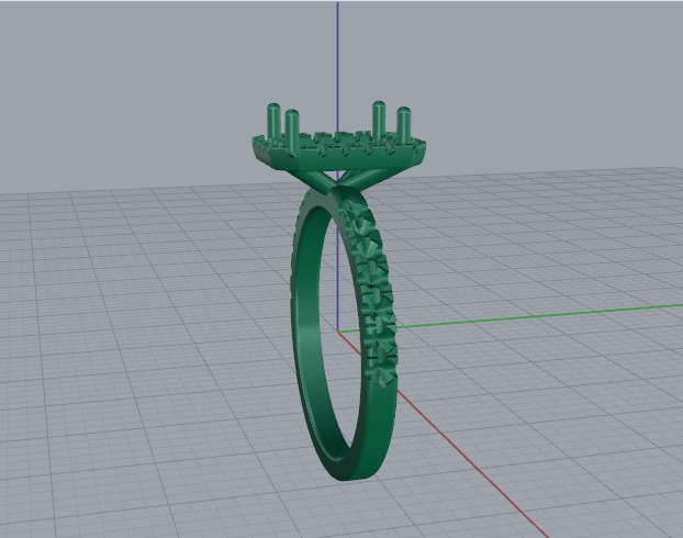 Ring Model 7631 3D print model_3