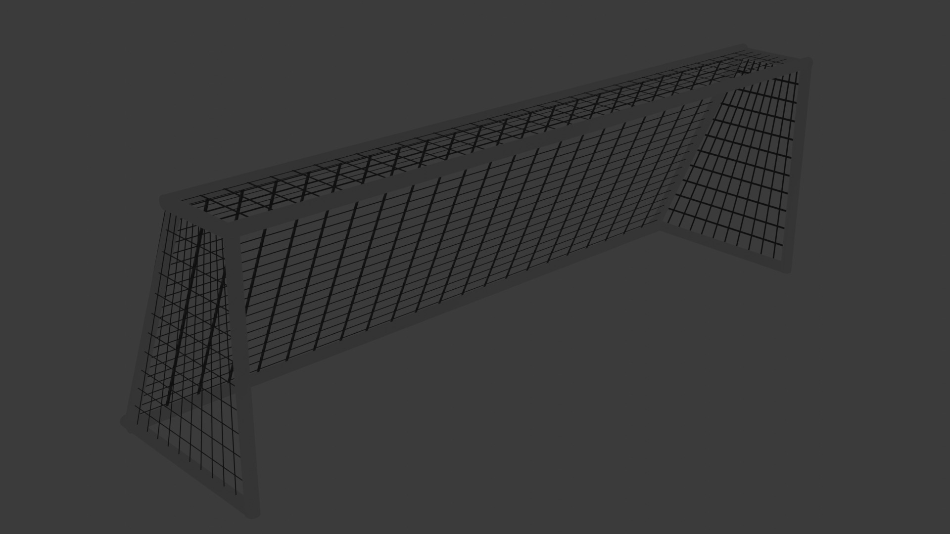 Football Goal Net - Realistic 3D Model Free low-poly 3D model_1