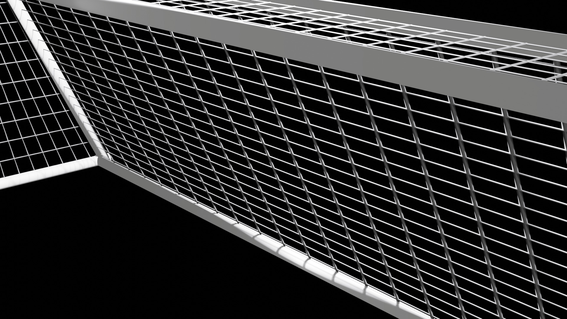 Football Goal Net - Realistic 3D Model Free low-poly 3D model_2