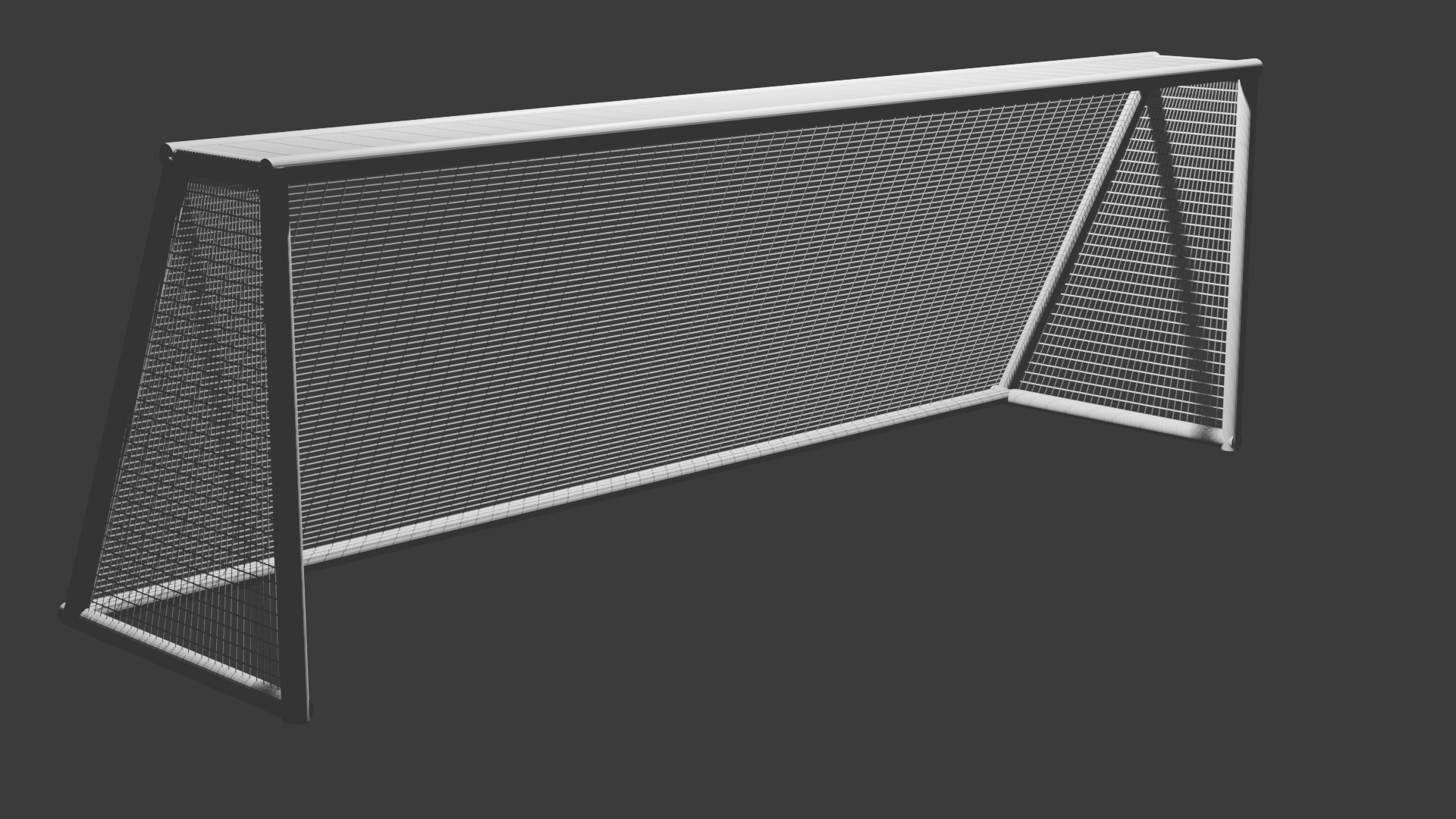 Football Goal Net - Realistic 3D Model Free low-poly 3D model_11