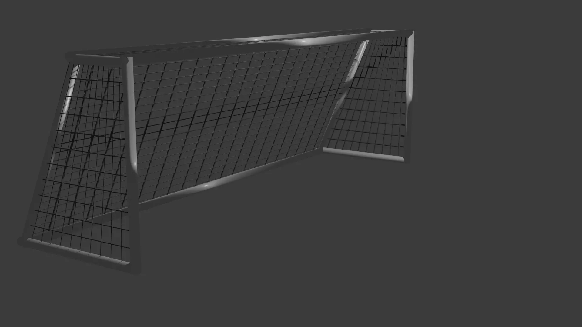 Football Goal Net - Realistic 3D Model Free low-poly 3D model_0