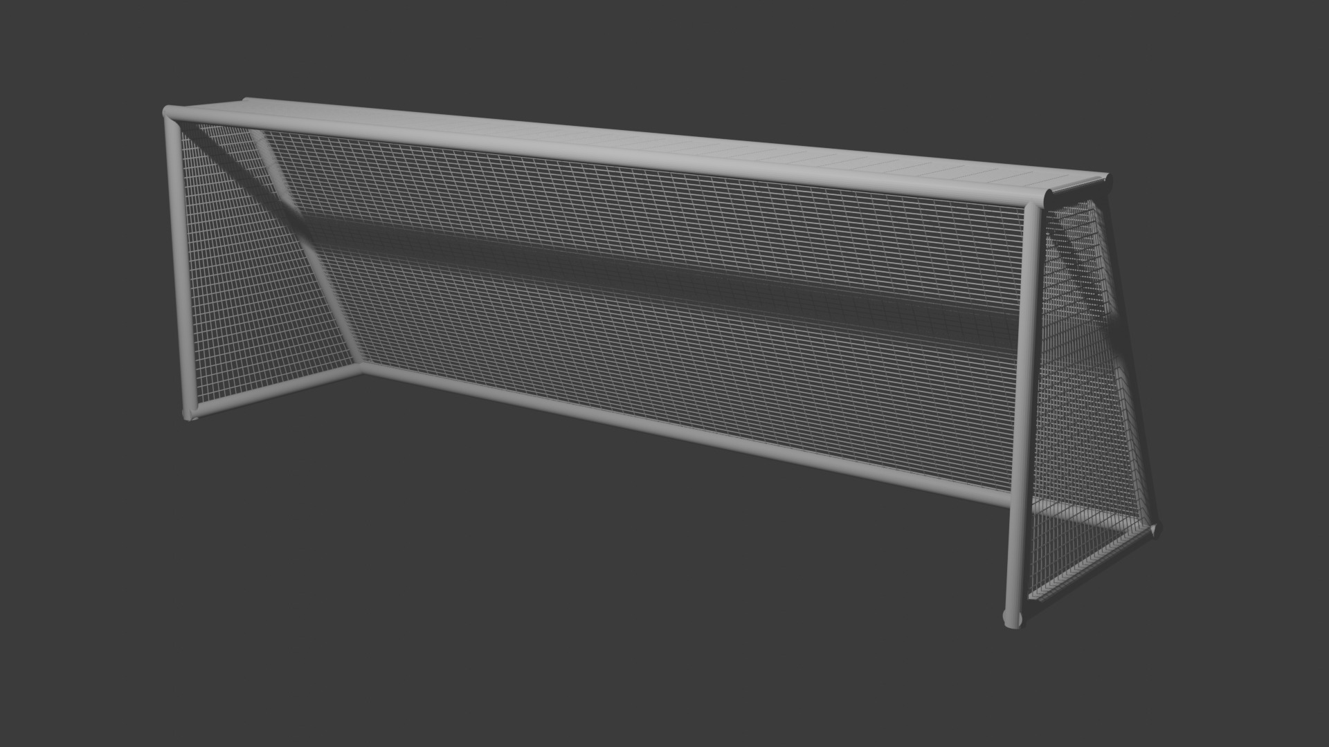 Football Goal Net - Realistic 3D Model Free low-poly 3D model_5