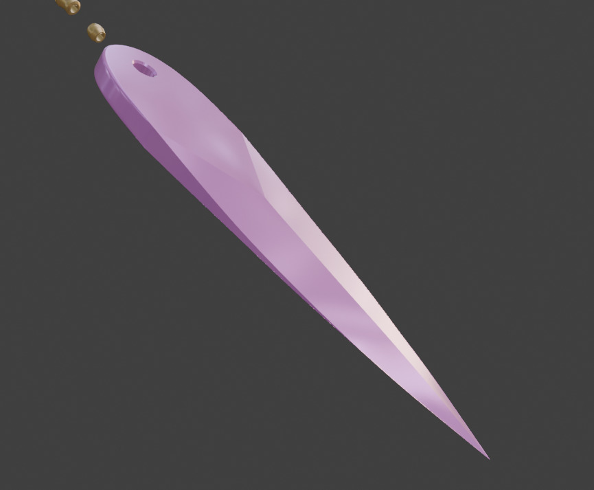 Kpop Demon Hunters Zeoy Weapon Knife 3d Model STL 3D print model_3