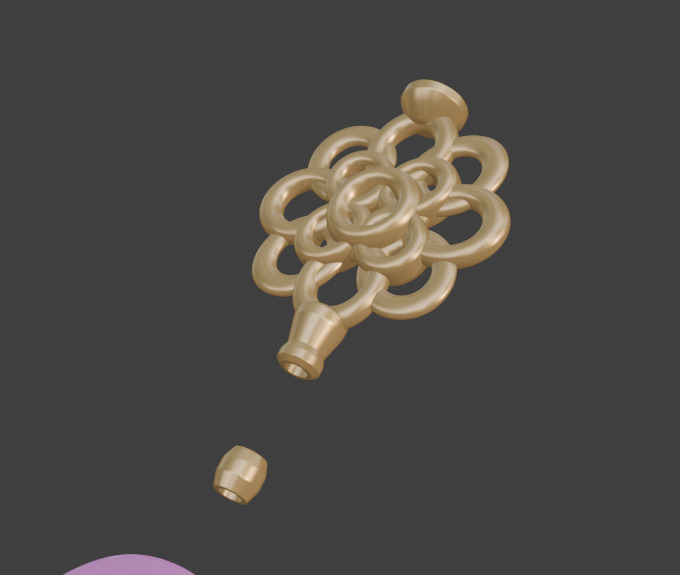 Kpop Demon Hunters Zeoy Weapon Knife 3d Model STL 3D print model_4