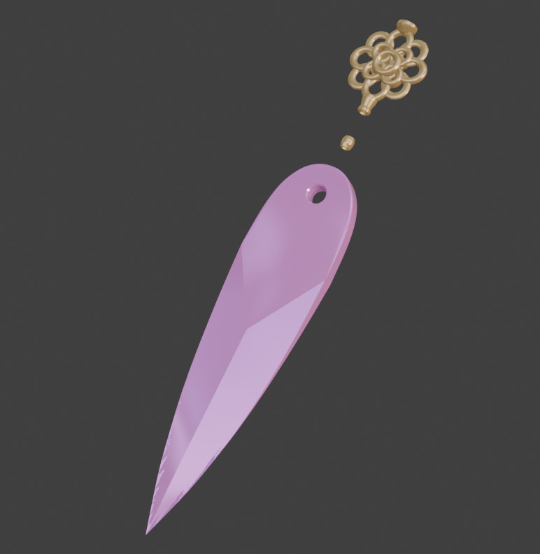 Kpop Demon Hunters Zeoy Weapon Knife 3d Model STL 3D print model_2