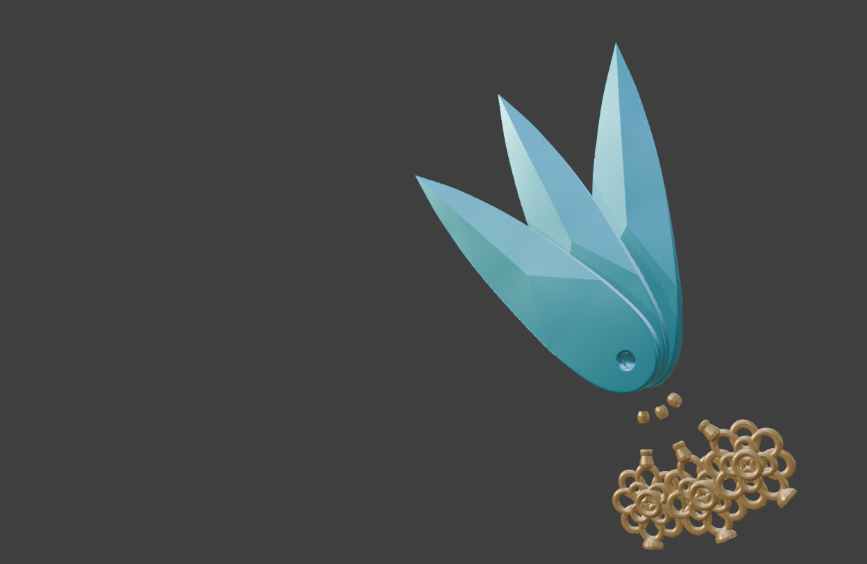 Kpop Demon Hunters Zeoy Weapon Knife 3d Model STL 3D print model_1