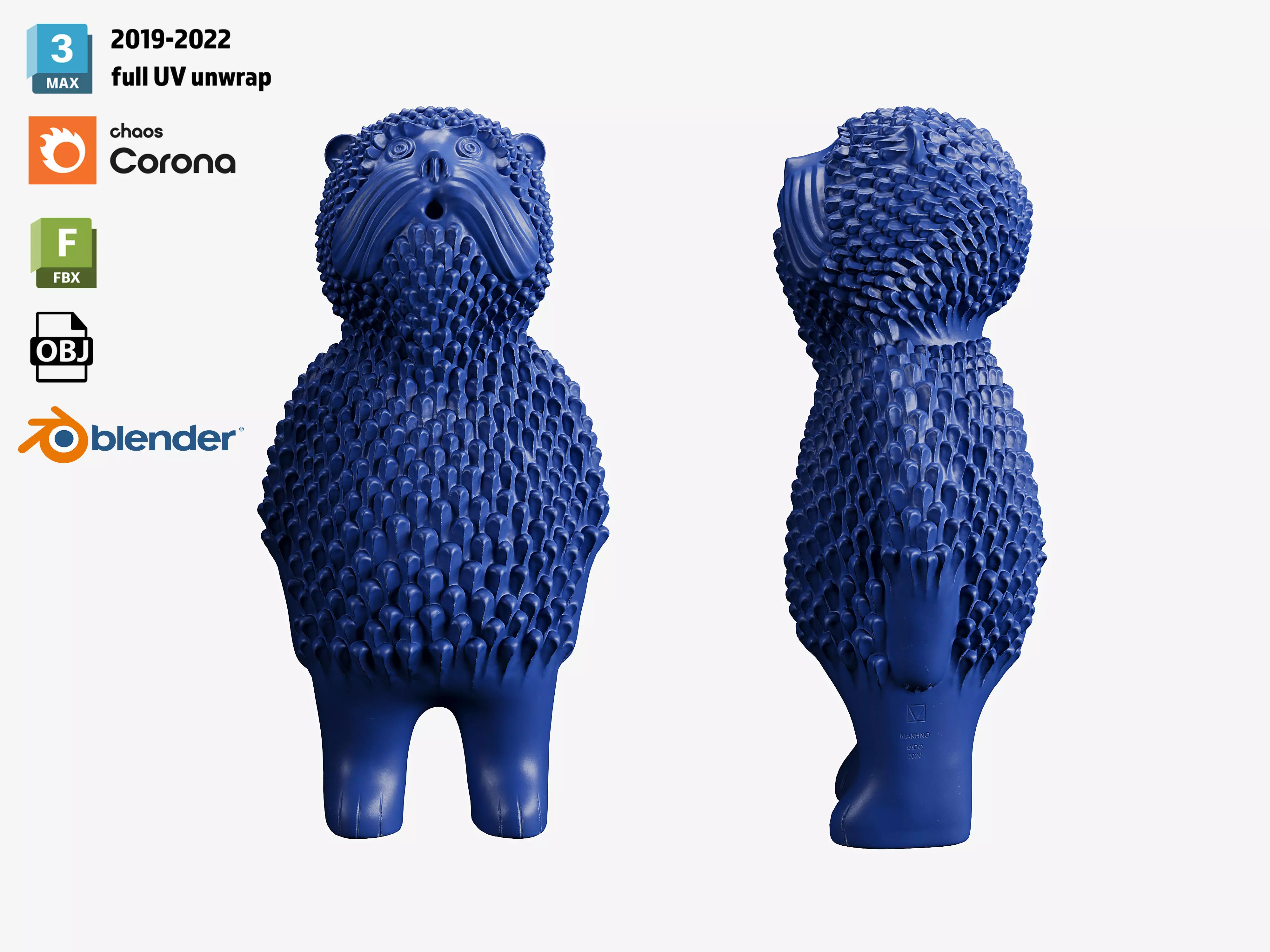 Dido Mykhas Blue by Makhno Ceramic Studio 3D model_0