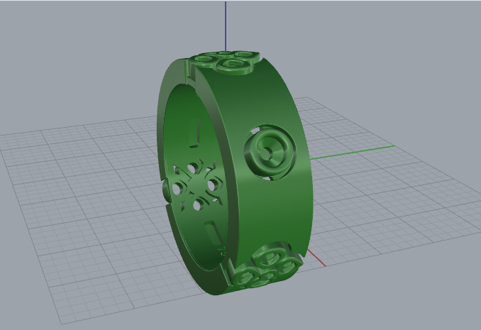Ring Model 7697 3D print model_3