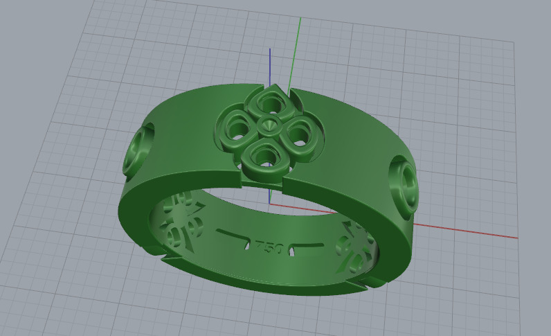 Ring Model 7697 3D print model_2