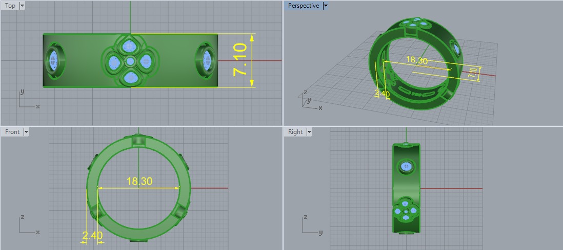 Ring Model 7697 3D print model_5