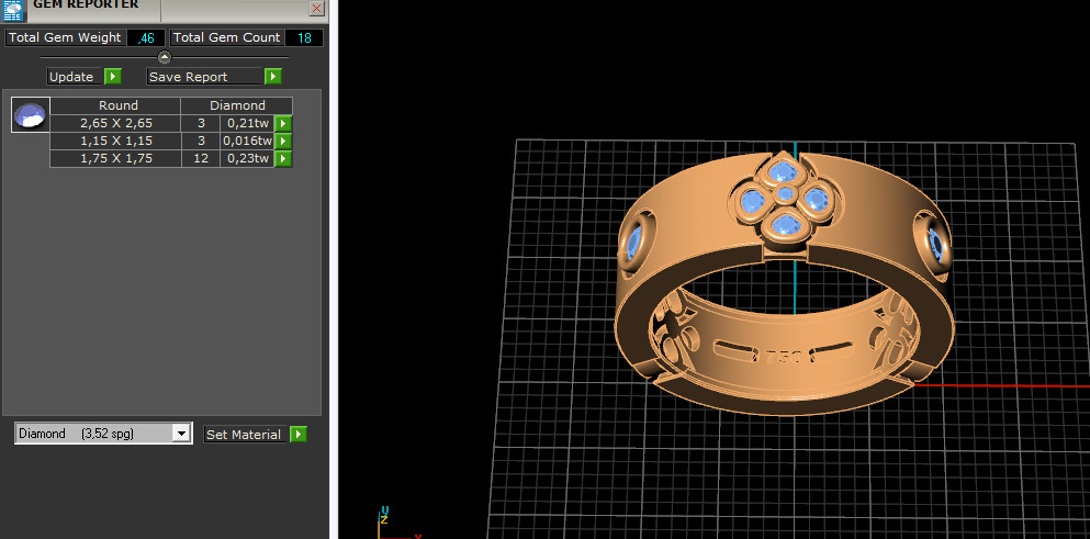 Ring Model 7697 3D print model_7