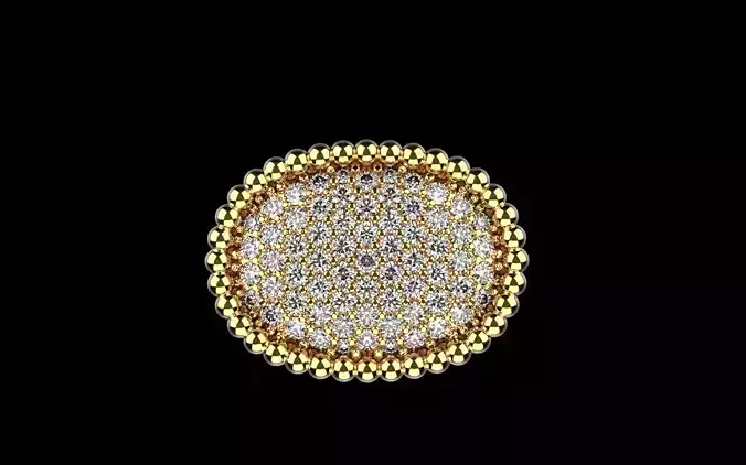 Woman cushion form ring model 1099