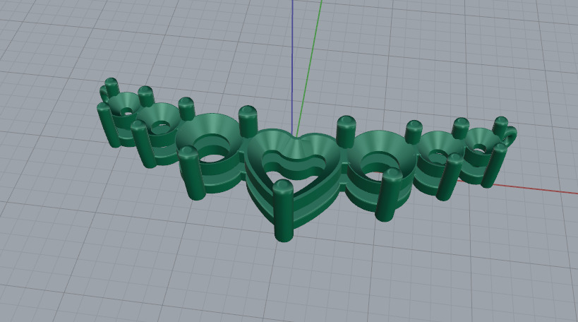Heart pendant Model 7691 3D print model_2