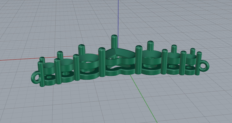 Heart pendant Model 7691 3D print model_3