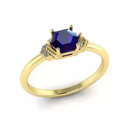 Solitaire engagement rings Model 7682